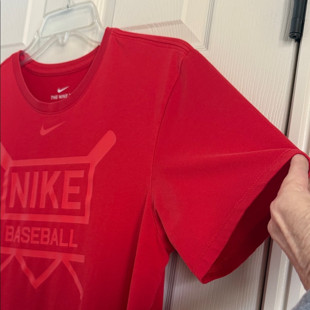 Nike Red Dri-FIT Baseball Tee - Picture 7 of 8